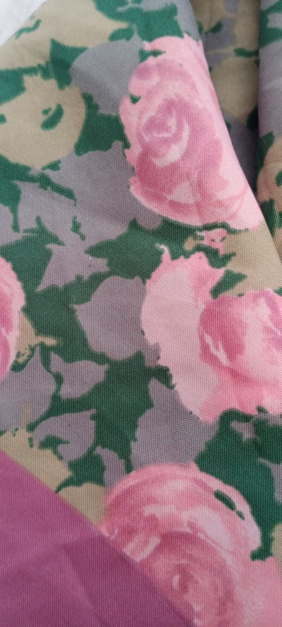 Pembe çiçekli Kadın Fular - Görsel 4