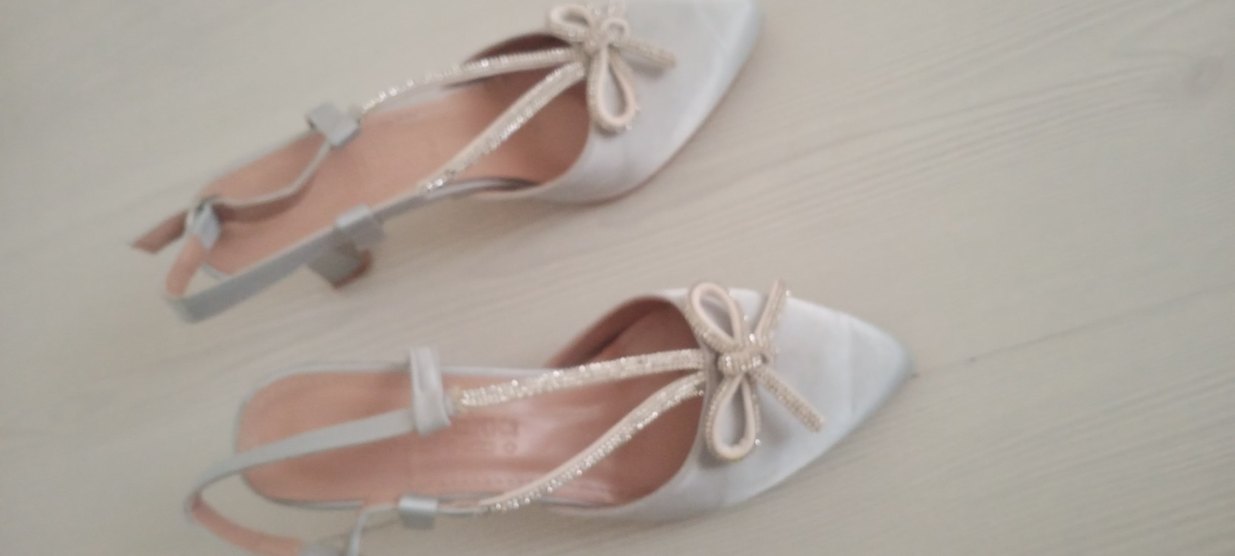 Gri Stiletto Topuklu Kadın Abiye Ayakkabı - Görsel 4