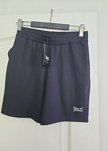 Everlast Siyah Bel Detaylı Mini Şort