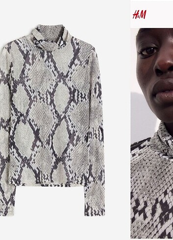 H&M Tül Bluz 