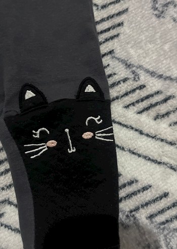 Kız Çocuk Füme Baskılı Tayt - Görsel 3