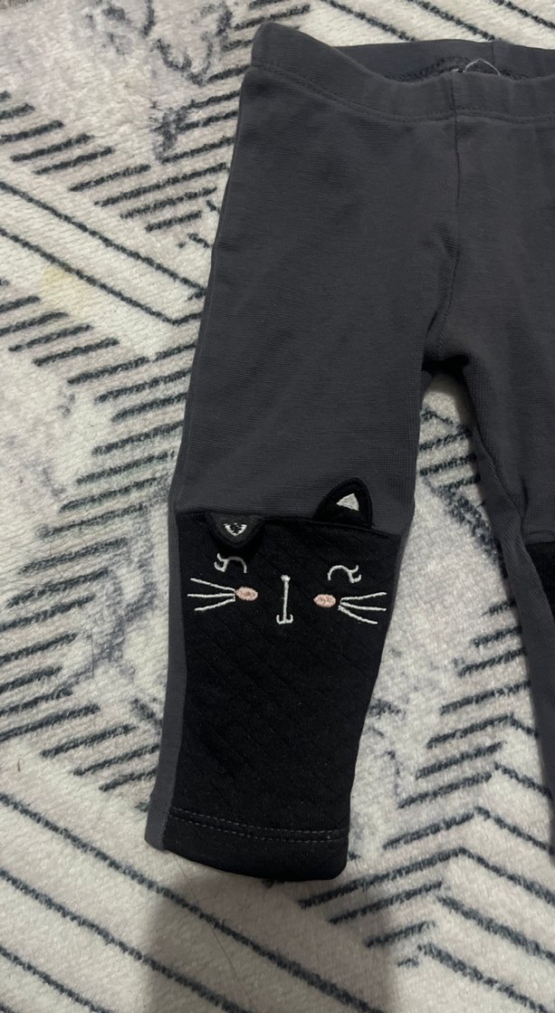 Kız Çocuk Füme Baskılı Tayt - Görsel 2