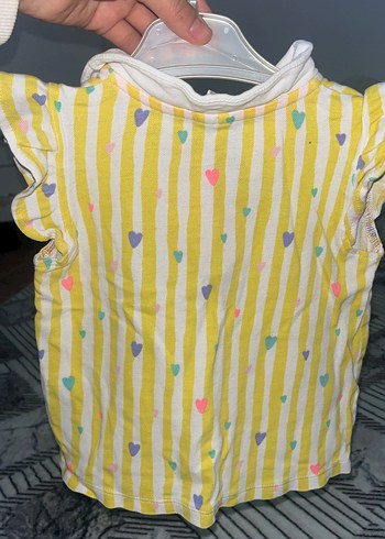 Sarı Desenli Kız Çocuk Kısa Kollu Gömlek - Görsel 2