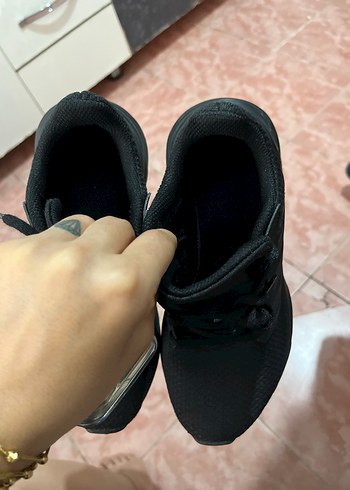 36 Beden siyah Renk Siyah Bağcıklı Stiletto Topuklu Spor Ayakkabı orjinal