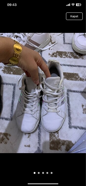 36 Beden beyaz Renk Orijinal Adidas