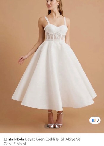 s Beden Beyaz nikah elbisesi