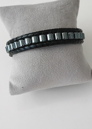 Hematid Deri Erkek Bileklik - Görsel 3