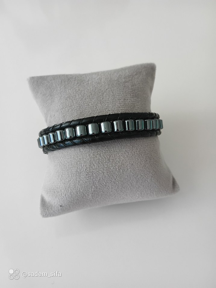 Hematid Deri Erkek Bileklik - Görsel 2