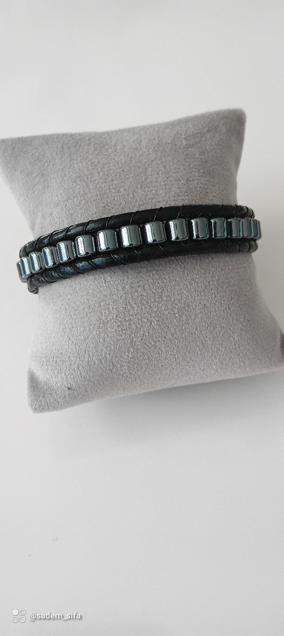 Hematid Deri Erkek Bileklik - Görsel 3