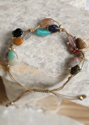 7 cakra dogaltas Makrome Bileklik - Görsel 3