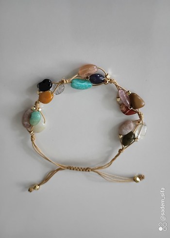 7 cakra dogaltas Makrome Bileklik - Görsel 2