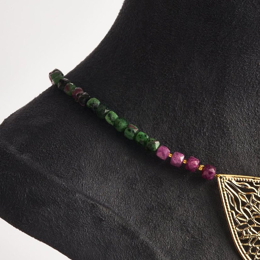 Yakut ve Ruby Zoisit kolye - Görsel 2