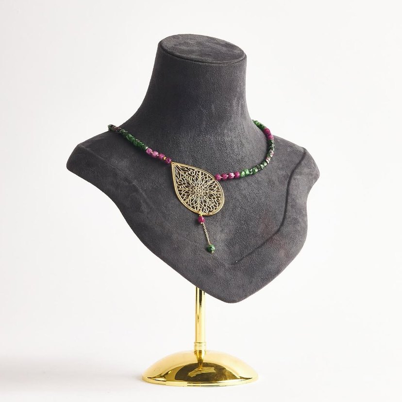 Yakut ve Ruby Zoisit kolye - Görsel 3