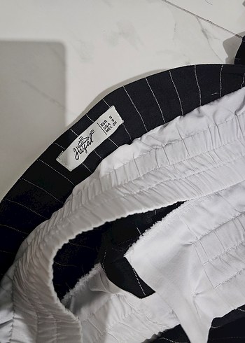 Kadın Siyah Pilili Kumaş Pantolon - Görsel 7