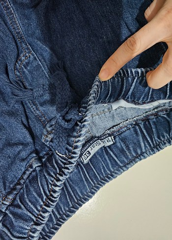 Kadın Lacivert Salaş Midi Kot Pantolon - Görsel 4