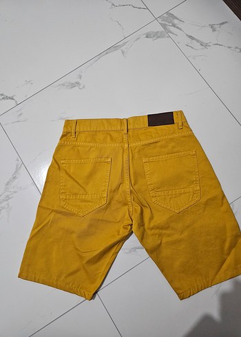 Sarı Kısa Street Wear Erkek Şort - Görsel 2