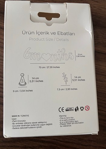 Pembe Pastel 1/2 Yaş Parti Seti - Görsel 2