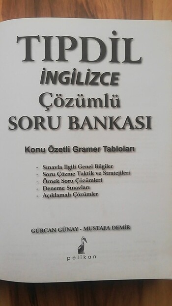 Pelikan yayınları tıpdil