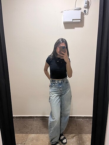 Bershka Bershka bol kesim carpenter jean