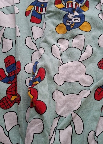 Zara Renkli Baskılı Kısa Kollu Erkek alt üst takımı