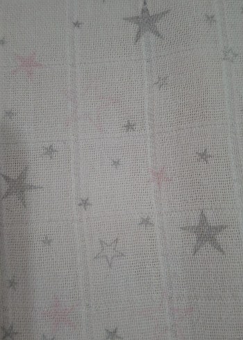 Gri Yıldız Desenli puset örtüsü - Görsel 3