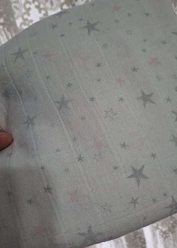 Gri Yıldız Desenli puset örtüsü - Görsel 2