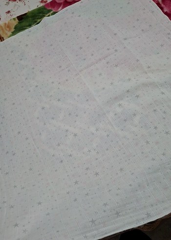 Gri Yıldız Desenli puset örtüsü - Görsel 4