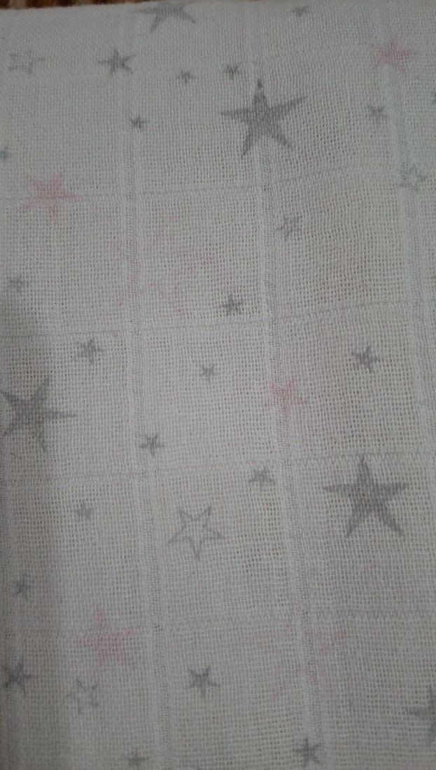 Gri Yıldız Desenli puset örtüsü - Görsel 3