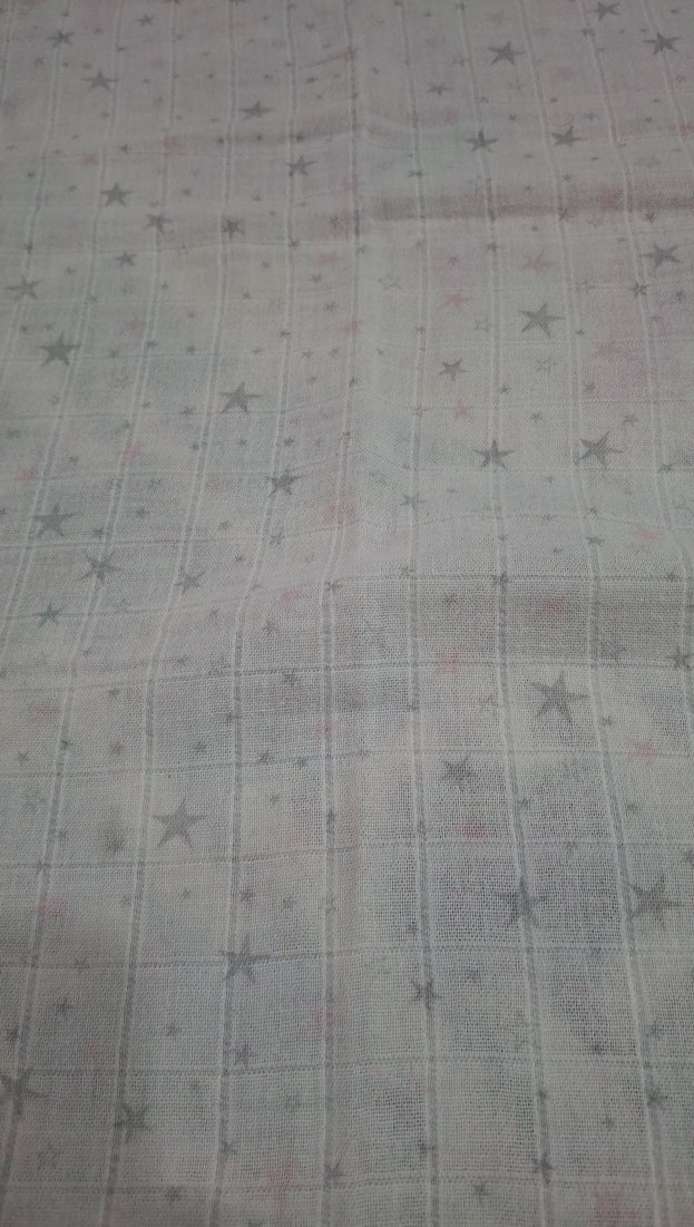 Gri Yıldız Desenli puset örtüsü - Görsel 5