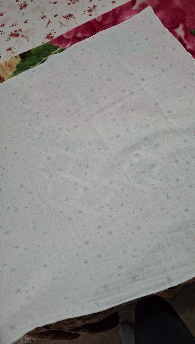 Gri Yıldız Desenli puset örtüsü - Görsel 4