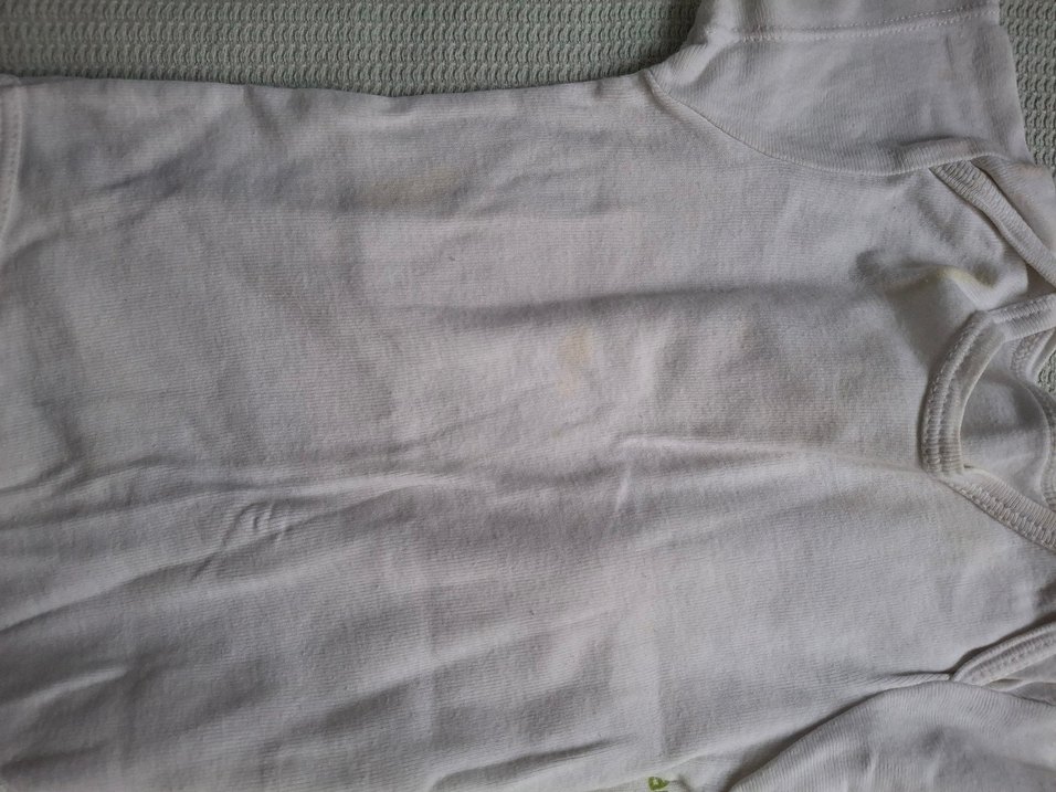 Beyaz Pamuklu Erkek Bebek Askılı Body - Görsel 3