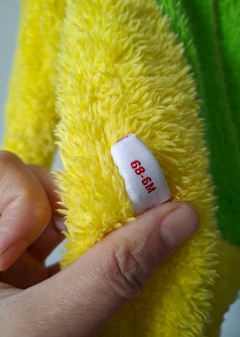 Renkli Fermuarlı Erkek Bebek Peluş Tulumu - Görsel 6