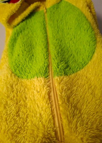 Renkli Fermuarlı Erkek Bebek Peluş Tulumu - Görsel 2