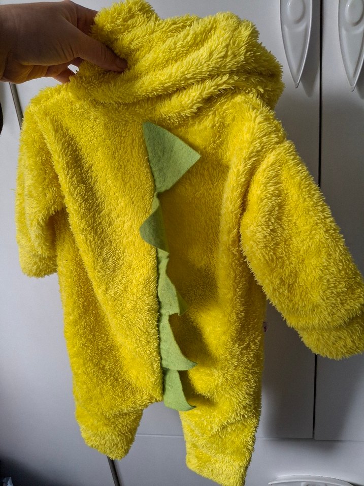 Renkli Fermuarlı Erkek Bebek Peluş Tulumu - Görsel 3