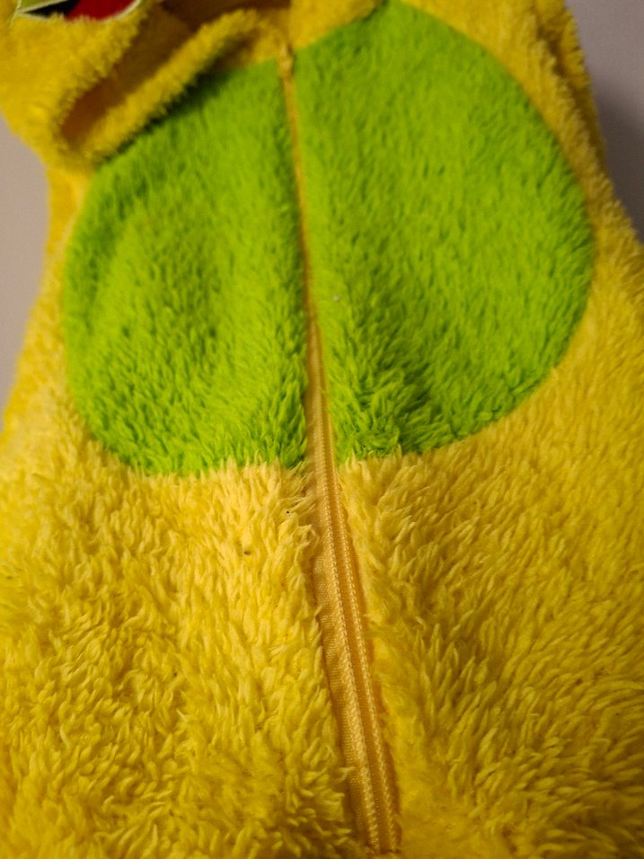 Renkli Fermuarlı Erkek Bebek Peluş Tulumu - Görsel 2