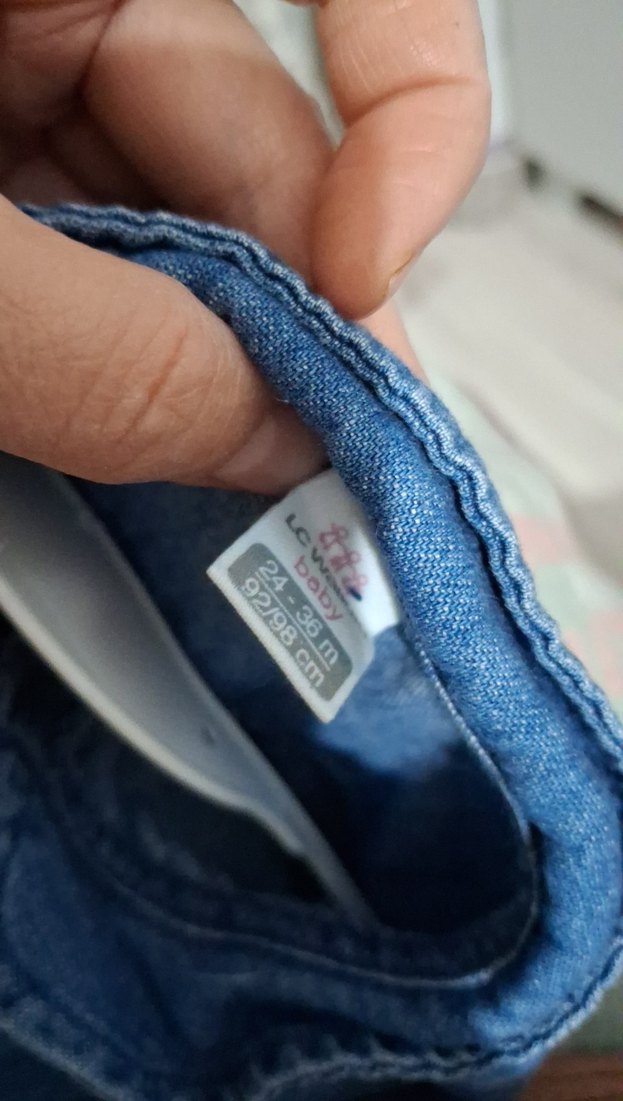 Kız Çocuk Kot Gömlek Düğmeli Uzun Kollu - Görsel 5