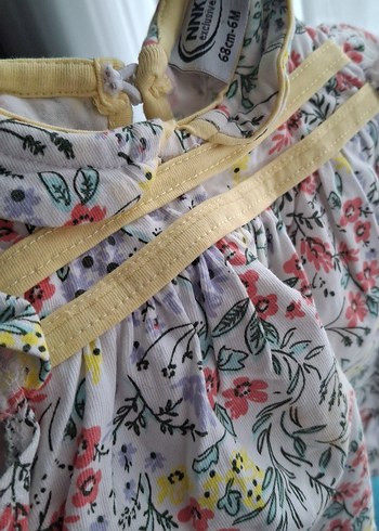 Çiçek Desenli Kız Çocuk Askılı tisört - Görsel 4