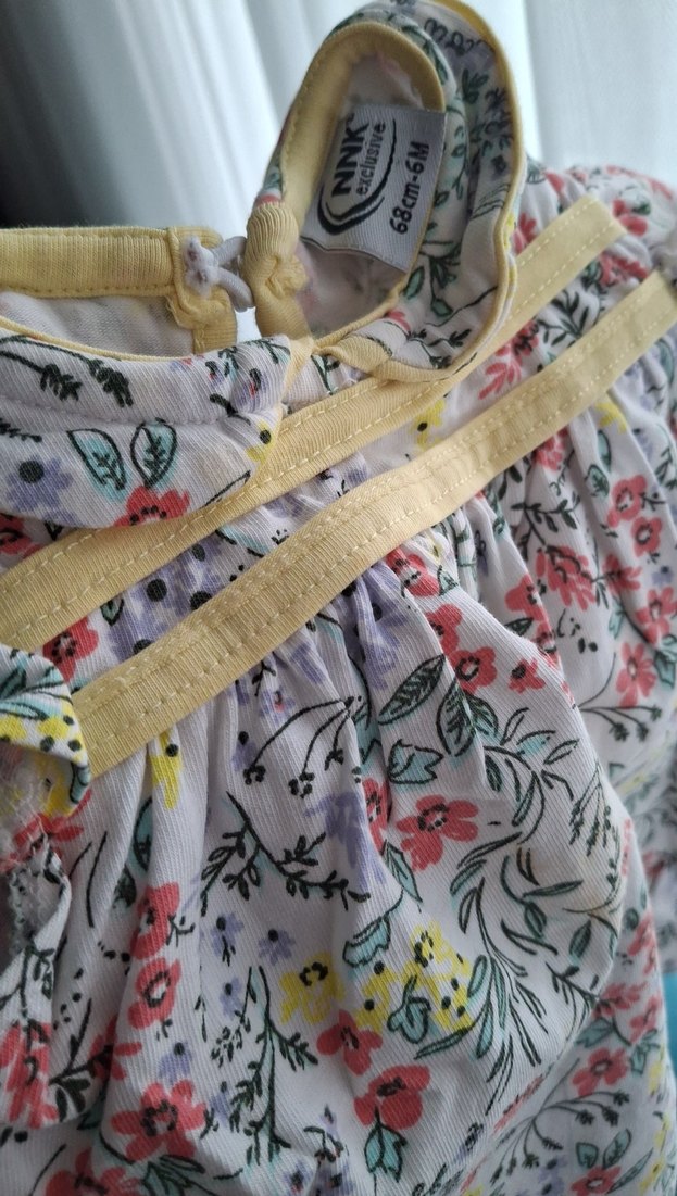 Çiçek Desenli Kız Çocuk Askılı tisört - Görsel 4