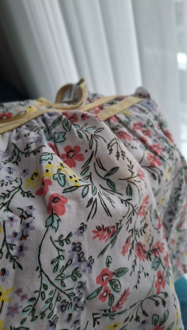 Çiçek Desenli Kız Çocuk Askılı tisört - Görsel 3