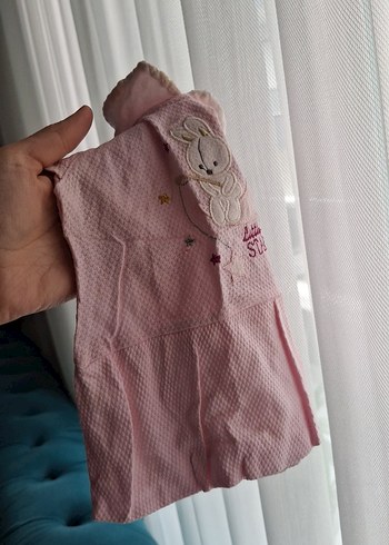 Kız Çocuk Pembe Nakışlı Bornoz - Görsel 4