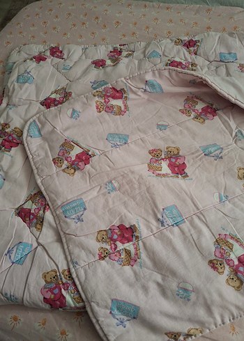 Çocuklar için pastel renkli yumuşak yorgan - Görsel 3