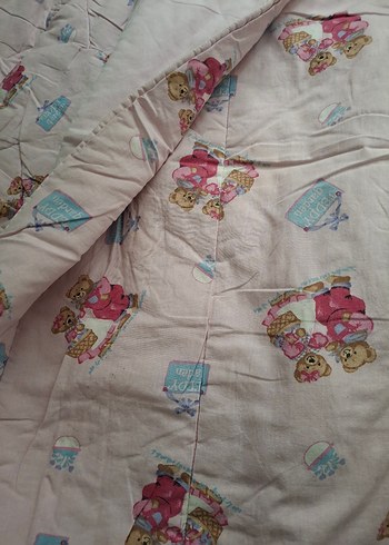 Çocuklar için pastel renkli yumuşak yorgan - Görsel 4