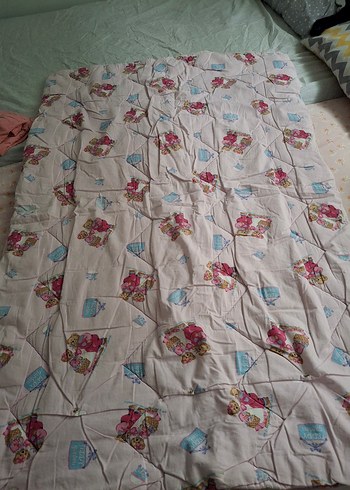 Çocuklar için pastel renkli yumuşak yorgan - Görsel 2