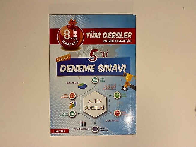 Nartest 8. Sınıf Nar Tüm Dersler 5?Li Deneme Sınavı Basım Yılı 2