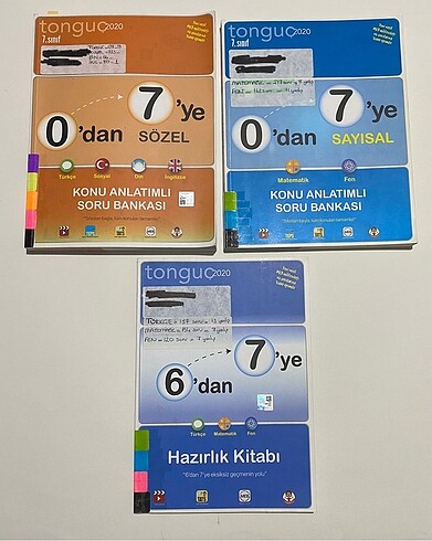 Tonguç 0?dan 7?ye sayısal sözel 2020 basım çözülmüştür adet fiya