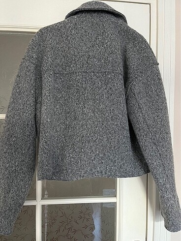 xs Beden gri Renk Zara gri buklet ceket