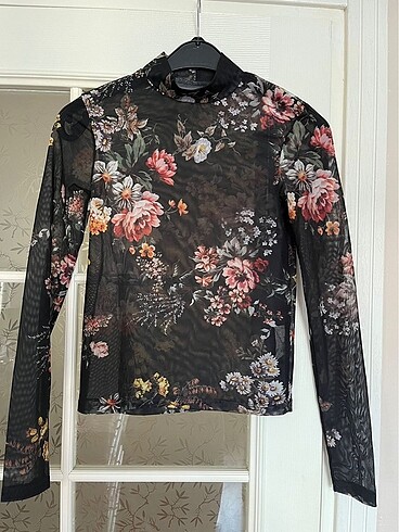 Bershka tul transparan bluz