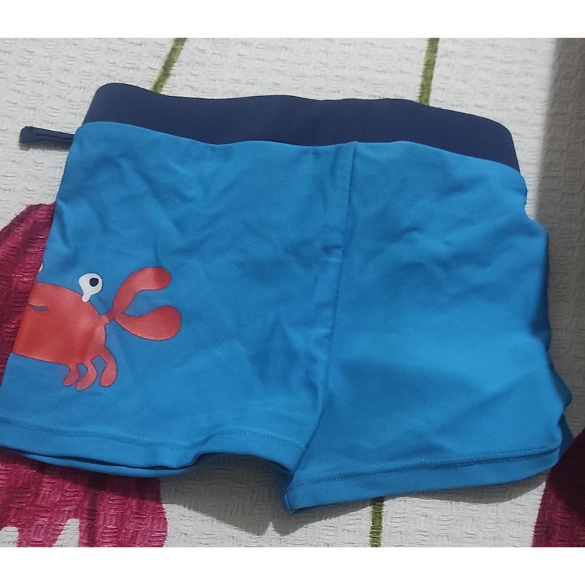 Erkek Çocuk Mavi Mayo Şort - Görsel 2