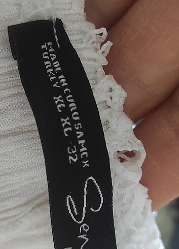 xl Beden beyaz Renk Beyaz elbise
