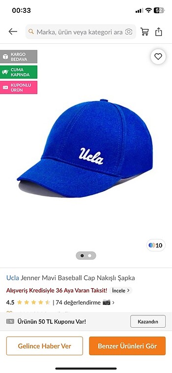 Ucla şapka